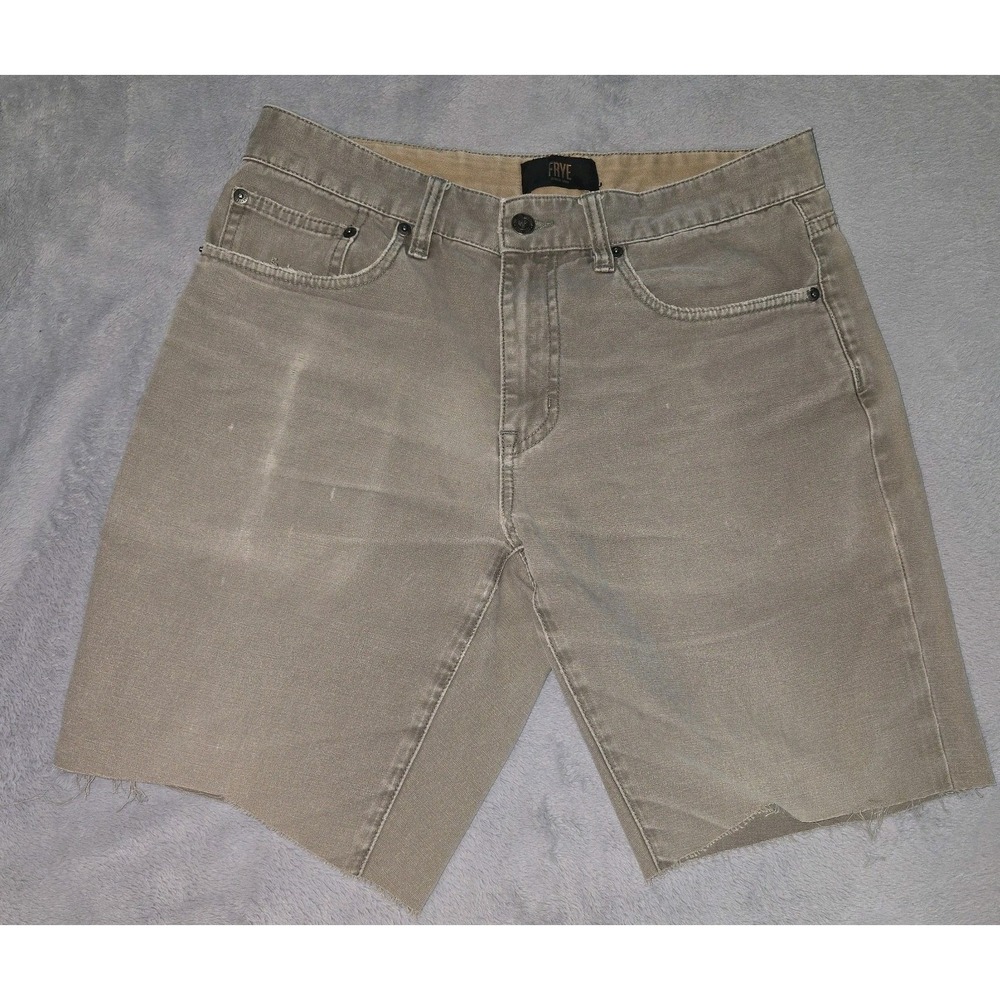 Frye Women's Cotton Blend Jean Shorts with Frayed Hem Size 31